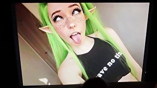 Cum tribute to Belle Delphine