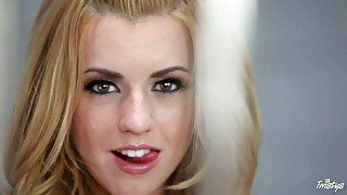 Spoiled slutty prisoner Lexi Belle masturbates right in the cell prison