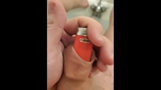 putting random things in foreskin plus cumshot