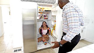 Sean found a pleasant surprise, Maya Bijou, in his fridge