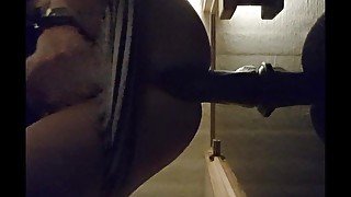 Orgasm with big Black dildo