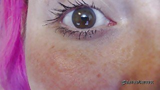 Sara Star eye fetish