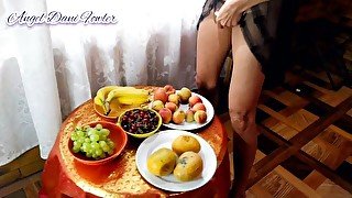 Hot Babe Loves Fruits Awesome