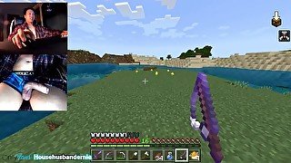 Playing Minecraft naked Ep.4 Big progress on villager trading hall plus thank you for 100 Subs!!