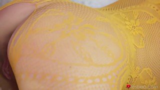 Isabella Clark - Isabella Calrk Puts On Fishnet Bodystocking To Get Ready For Naughty Things