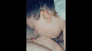 Wife sucking cock