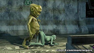 Catgirl vs the Green Alien - FreeMonsterPorn