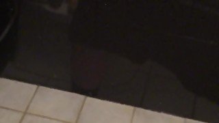 Bathroom play pt 2 with cumshot..