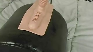 Soaking the sofa (Sybian)