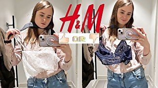 H&M Try On Haul New outfits Underwear in Dressing Room