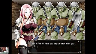 lilipalace hentai RPG - 4 orcs at the same time!?