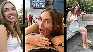 TATE Method: Youtuber Picks Up Blue Eyes, Teen Stranger in PUBLIC and She Blows Him! (Funny Porn)