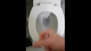 Sexy Twink public wank in bathroom (with cumshot)