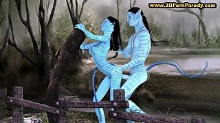 Supergirl Neytiri getting fucked in Avatar