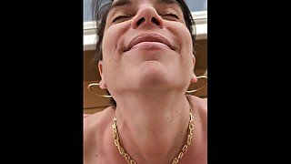 Blowjob on our cruise ship balcony!