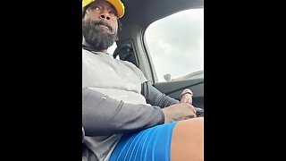 Getting a nut out in home depot parking lot before work