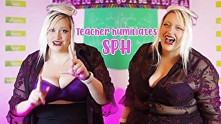 Chubby Teacher Humiliates You For Having A Small Dick  SPH