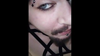 FtM Goth Writhing Masturbating Solo Snapchat