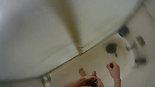 POV twink straight boy swallows cum