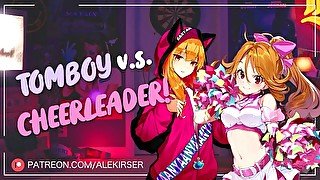 Tomboy Girlfriend and Cheerleader Stepsis Take Turns Fucking You  ASMR Audio Roleplay