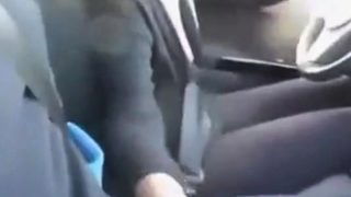 Handjob in car