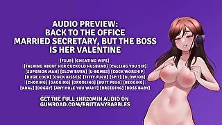 Audio Preview: Back to the Office - Married Secretary, but the Boss is Her Valentine