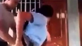 Police officer fucking school girl outdoor