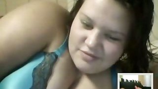 Heart-stopping Skype session with a big boobed nympho