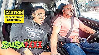 Please Drive Safe! Cute Latina Krista Reves gets Fucked in the Car for SalsaXXX