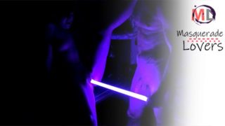 STAR WARS Geek fucks with Master's LIGHTSABER