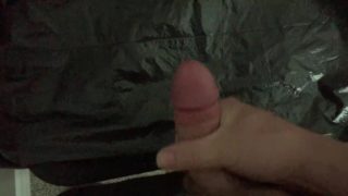 Massive cumshot for cum starved slut - full speed