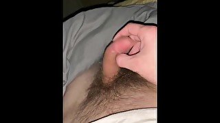 Playing with my flaccid cock