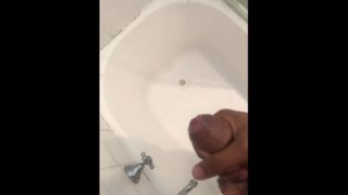 Masturbating in bathroom