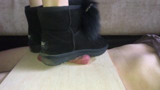 Hot Cock Trampling In Dirty Uggs - Cock Crush - FootRelaxxx