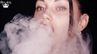 Smoking compilation & lipstick & lip fetish!