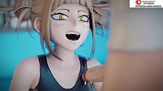 Himiko Toga First blowjob hentai animation