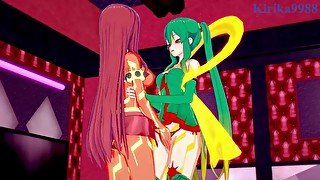 Personified Rayquaza and Groudon engage in intense lesbian play - Pokémon Hentai