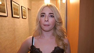 She does not have money so the debt collector screws her