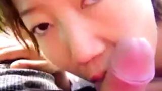 Amateur Asian outdoor bj