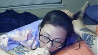 Rough Blowjob Before Bed