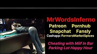 Cheating Milf Happy Hour Bar Parking Lot In Front Of People