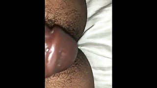 Watch my first full video of me teasing my pussy with a BBC