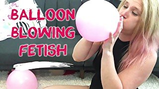 Balloon Blowing Fetish