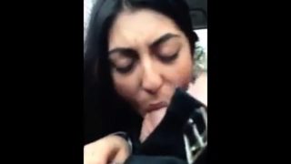 Syrian Girl sucks white mans cock