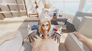 Overwatch - Combat Medic Mercy Blowjob