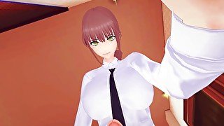 Chainsaw Man - Futa Makima makes a contract with you  Female taker POV