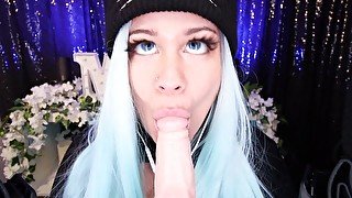 ASMR Roleplay Blowjob ~ E-Girl Gives you JOY... JOI )