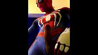 gay spiderman cums for you 💦