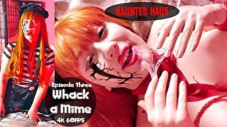 Haunted Hau5 Episode 3 Whack a Mime 4K FULL VID OmankoVivi Shibari BDSM Facial