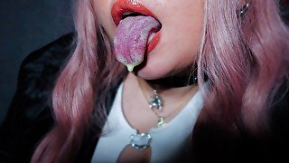 ASMR WET TONGUE PLAY  LICKING FOR DEEP RELAXATION, EARS EATING + FEET